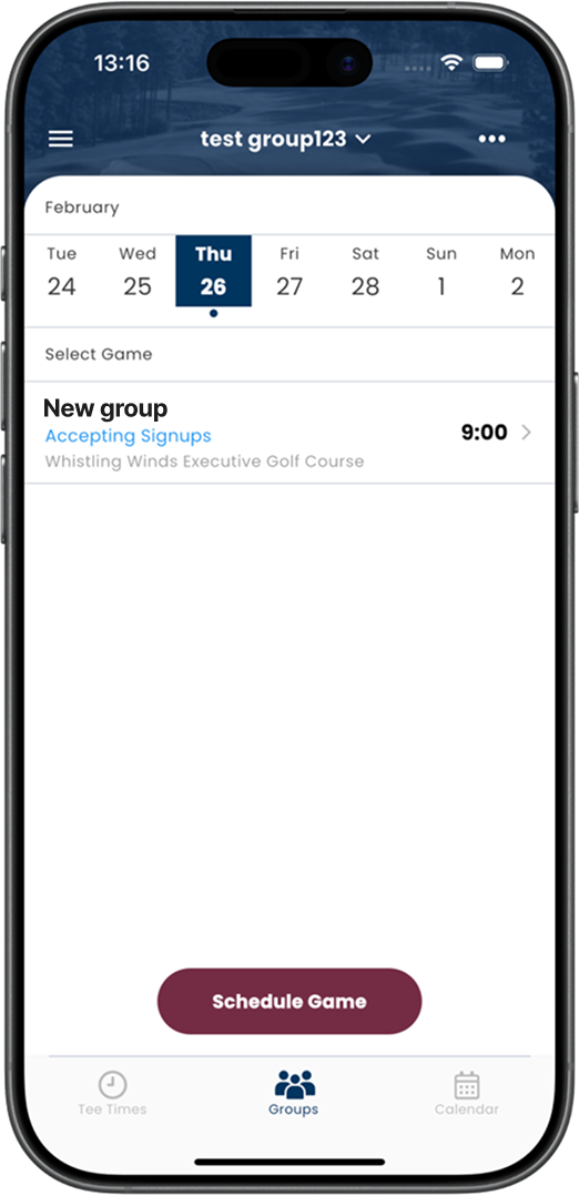 Linkster group game screen