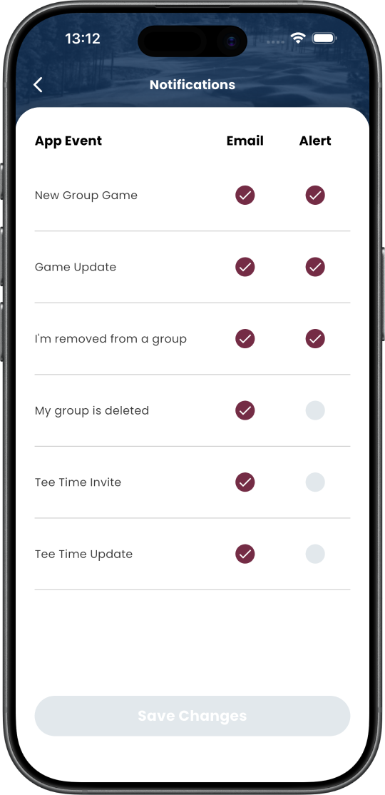 Linkster notifications screen
