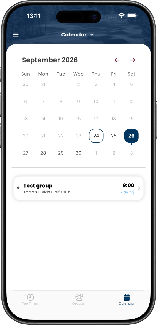 Linkster calendar screen
