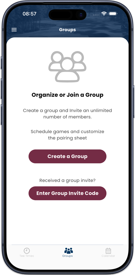 Linkster groups screen